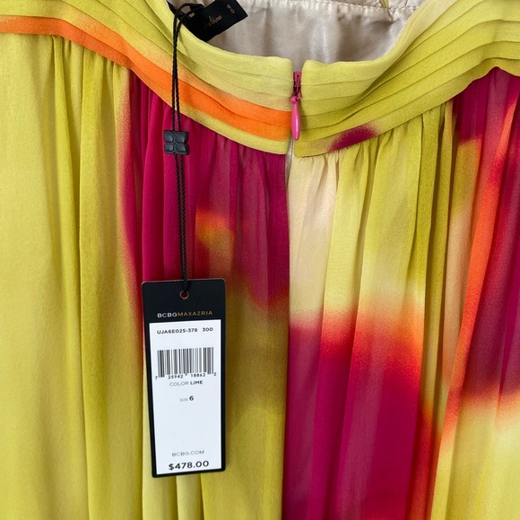 BCBG Maxazria Never Worn Empire Waist Silk Dress - Picture 3 of 13